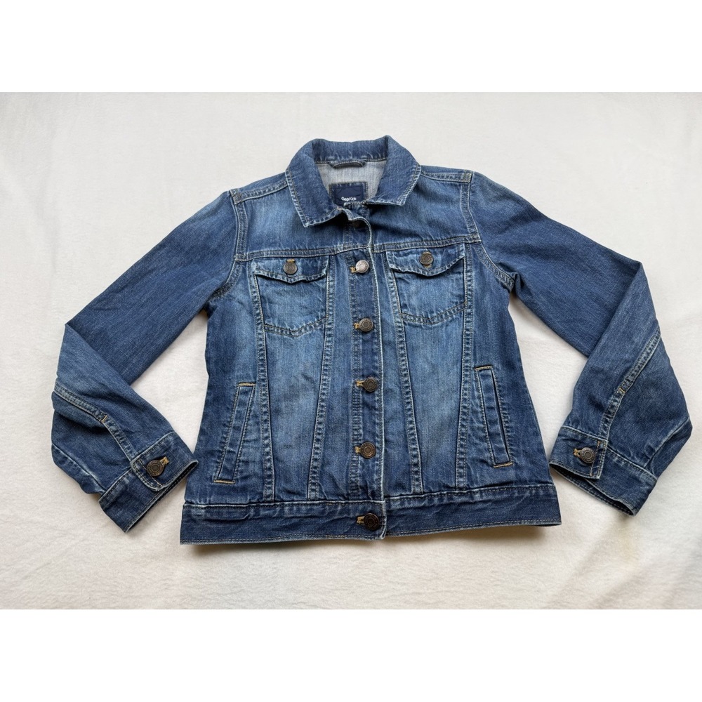 GAP Kids Denim Jean Jacket Size XL EUC